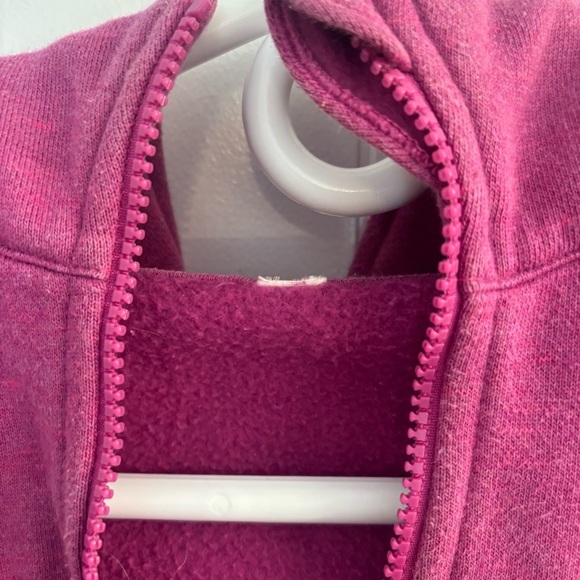 Lululemon Scuba Full Zip Hoodie Jacket Fuchsia Pink Size 6 Thumbholes - Picture 11 of 16